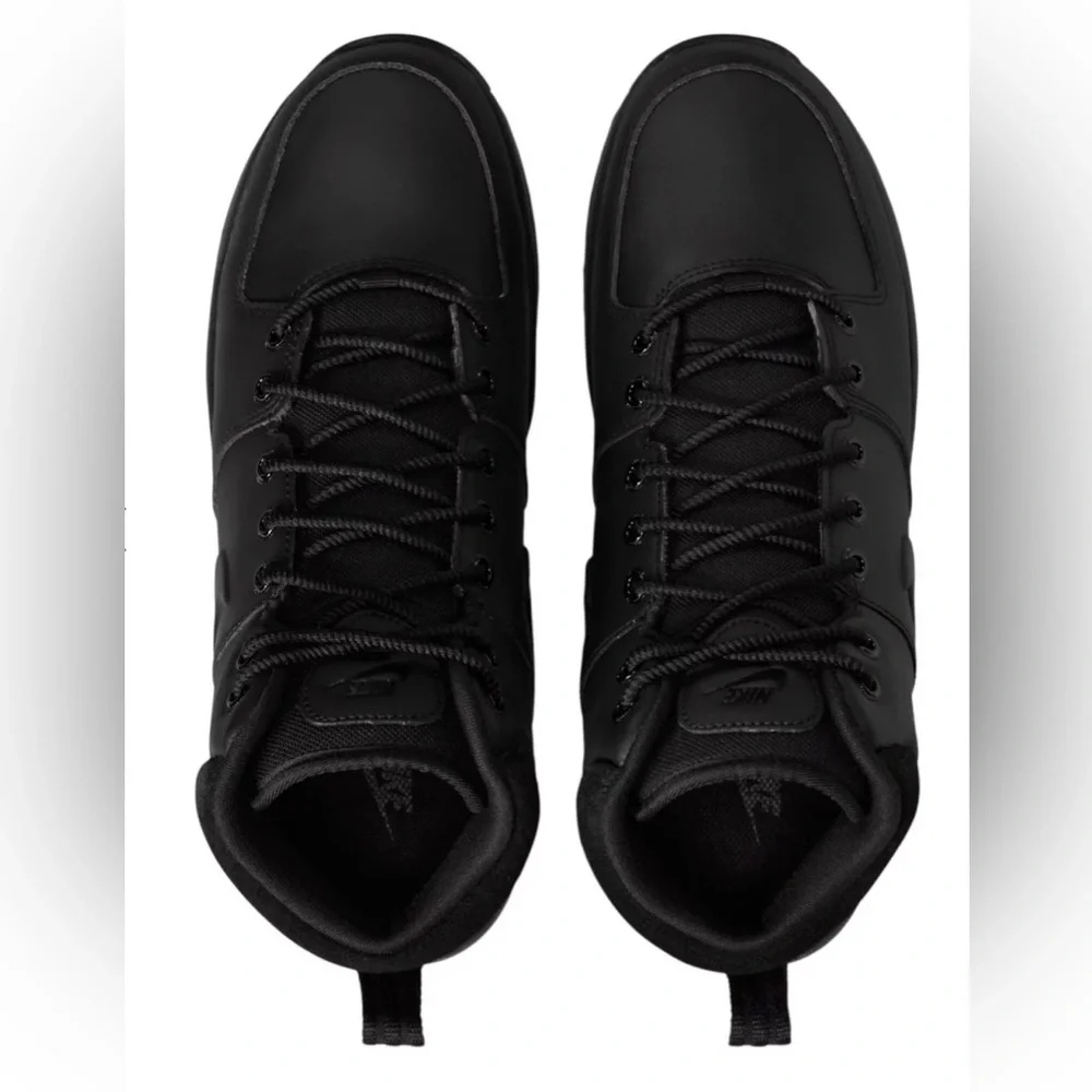 Nike Men's All-Black Manoa Leather Boots, Size 9
